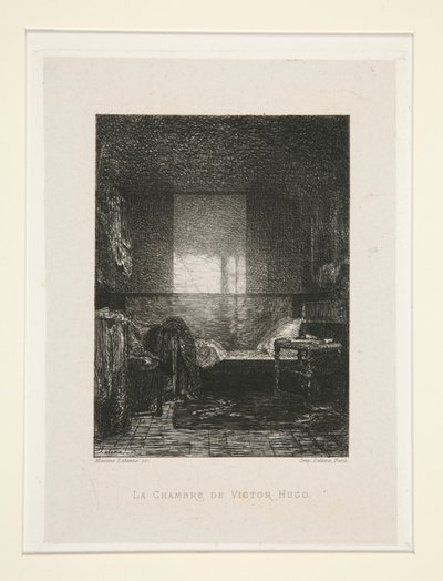 ヴィクトル・ユーゴーの寝室、pl。 スイートから 11 ヴィクトル・ユーゴー (Victor Hugo) で。 作： Maxime Lalanne