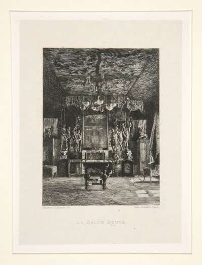 Le salon rouge (赤い部屋), pl. スイート シェ ヴィクトル ユーゴー (Victor Hugo) から 5 作： Maxime Lalanne