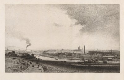 1867年のパリ、トロカデロからの眺め、1867年。 作： Maxime Lalanne