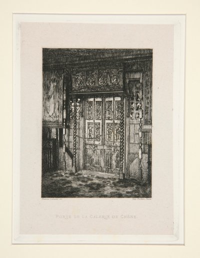 Porte de la galerie de ch?ne (オークギャラリーのドア), pl. スイート シェ ヴィクトル ユーゴー (Victor Hugo) から 8 作： Maxime Lalanne