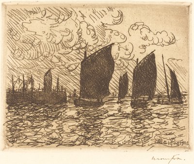 船の帰還 作： Maxime Maufra