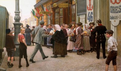 ウィーンの第3地区でのアンカーパンの販売 作： Maximilian Lenz