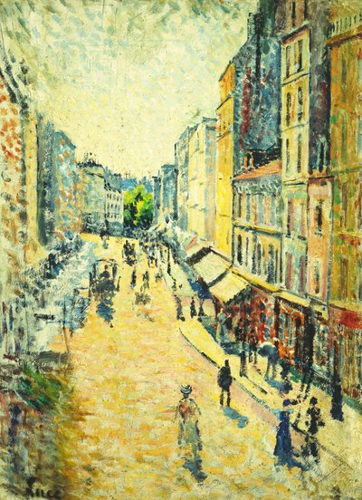 アベスの街。ラリュデアベス、1895 作： Maximilien Luce