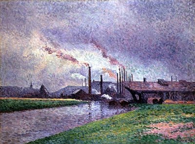 川沿い 作： Maximilien Luce