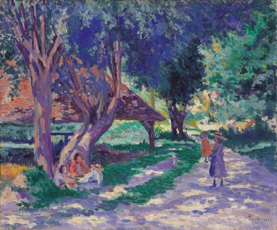 ベッシー、ヨンヌ、日陰の道 作： Maximilien Luce