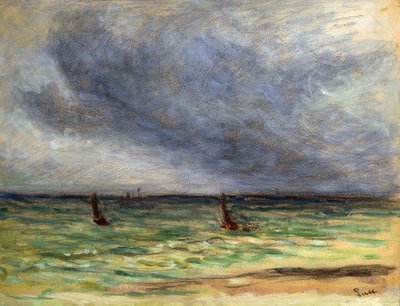 トロール船の出発;トロール船の出発、1930年から1934年 作： Maximilien Luce
