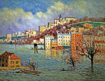 セーヴルの洪水 作： Maximilien Luce
