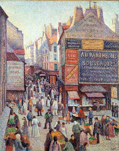 ムフタール通り、1889～90年頃（キャンバスに油彩） 作： Maximilien Luce