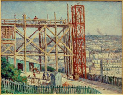 サクレクール寺院の建設 作： Maximilien Luce