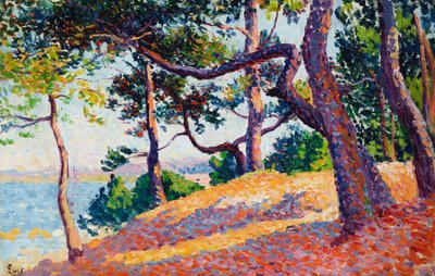 サントロペの風景、1892年 作： Maximilien Luce