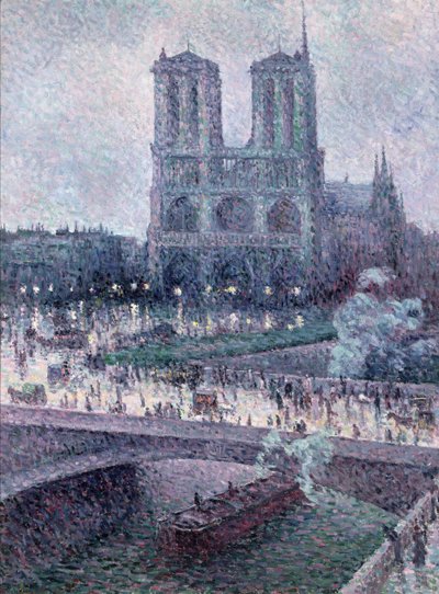 ノートルダム、1900年頃（キャンバスに油彩） 作： Maximilien Luce