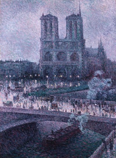 ノートルダム大聖堂、1900年頃 作： Maximilien Luce