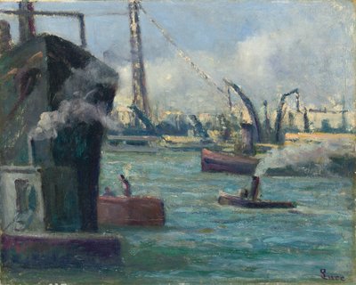 ルーアン港、 作： Maximilien Luce