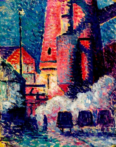 背の高い炉 作： Maximilien Luce