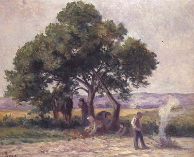 リンゴの木 作： Maximilien Luce