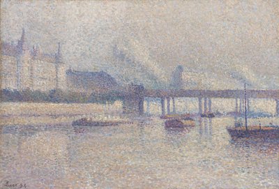 パリのセーヌ川のほとり、1893 作： Maximilien Luce