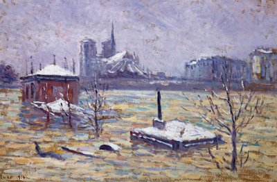 洪水、1910 作： Maximilien Luce