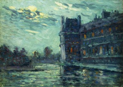 1910年の洪水、パリのルーブル美術館にあるパビロンドフロール。 1910年の洪水、ルパビヨンドフロール、1910年 作： Maximilien Luce