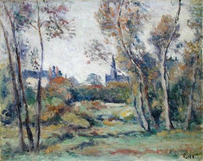 サン・エイの村」 1912年頃 （油彩・キャンバス） 作： Maximilien Luce