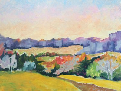 色鮮やかな秋の風景 作： Maxine Shore