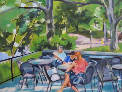 パーク・カフェの風景 作： Maxine Shore