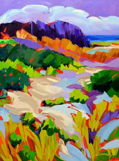 活気あふれる海岸の風景 作： Maxine Shore