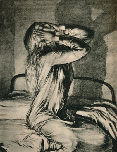 少女の研究、c1910 作： Maxwell Gordon Lightfoot