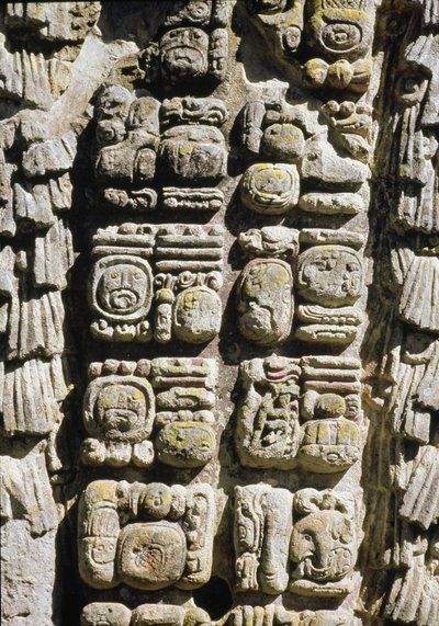紀元731年、セレモニア広場のStele A 作： Mayan