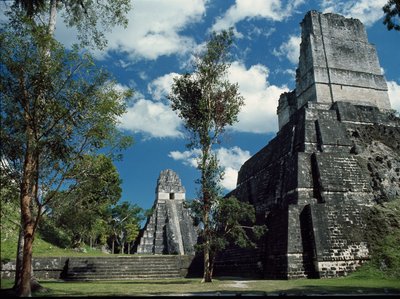 ティカル第2神殿または仮面の神殿、7～8世紀 作： Mayan