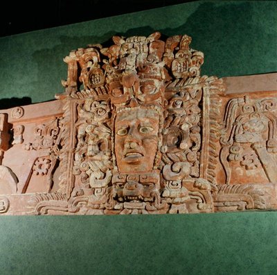 建築マスク、カンペチェ、ユカタン半島、メキシコ（スタッコ） 作： Mayan Mayan