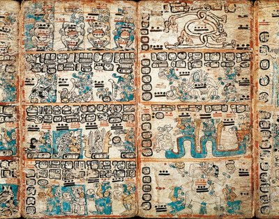 マドリッドの写本、塗装されたミニチュア 作： Mayan Mayan