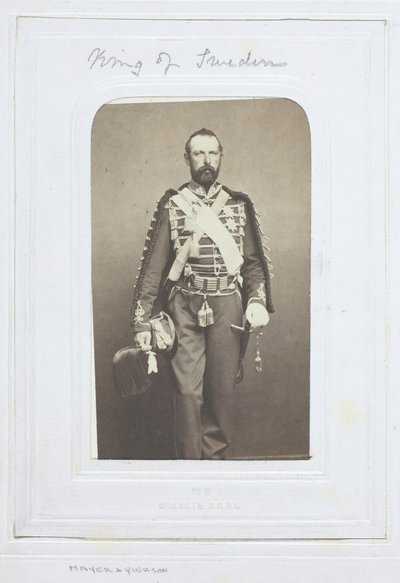 スウェーデン国王、1860～69年。 作： Mayer and Pierson