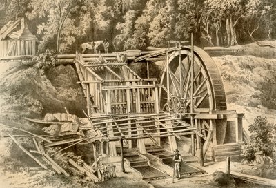 石英粉砕機、オーストラリア、1879年 作： McFarlane and Erskine