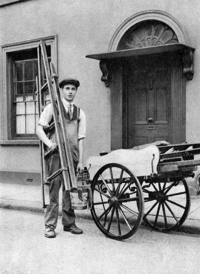 ロンドン、イズリントンのウィンドウクリーナー、1926-1927 作： McLeish