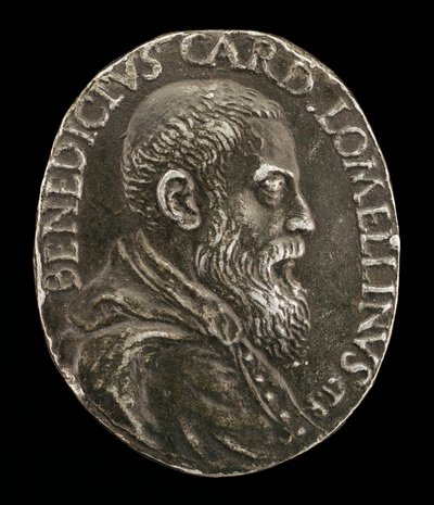 ジェノバのベネデット・ロメリーニ（1517-1579）、1565年枢機卿［obverse］。 作： Medallist T.R.