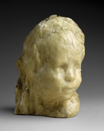 子供の頭（ユダヤ人の少年）、1892年頃（ワックスと石膏） 作： Medardo Rosso