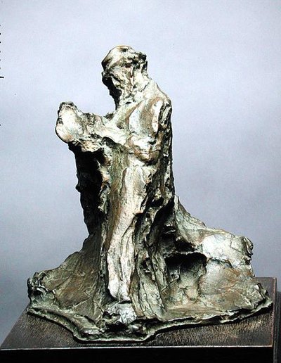 読書する男性（新聞を読む男性の効果） 作： Medardo Rosso
