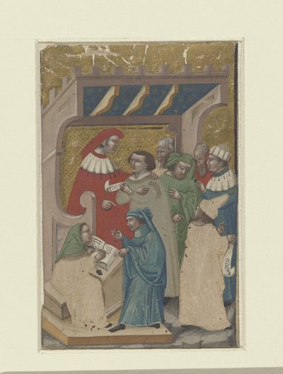 裁判官の評決を囲むシーン 作： Meester van 1346