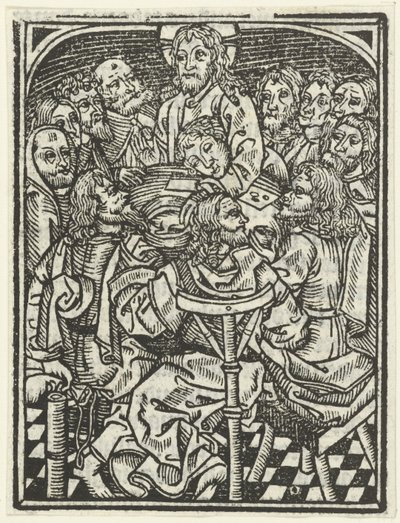 最後の晩餐 作： Meester van de Delbecq Schreiber Passie (attributed to)