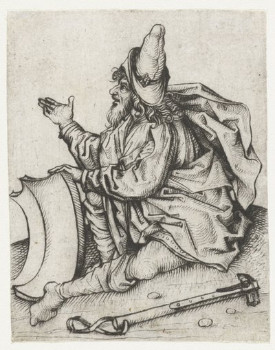 あごひげと空白の紋章を持つローマ人 作： Meester van het Amsterdamse Kabinet