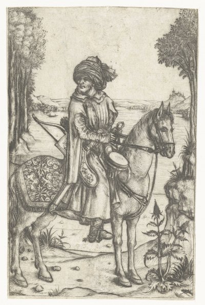 トルコのライダー 作： Meester van het Amsterdamse Kabinet