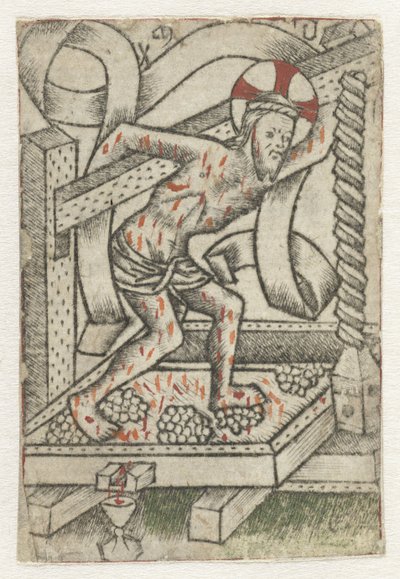 酒ぶねの中のキリスト 作： Meester van het Martyrium der Tienduizend