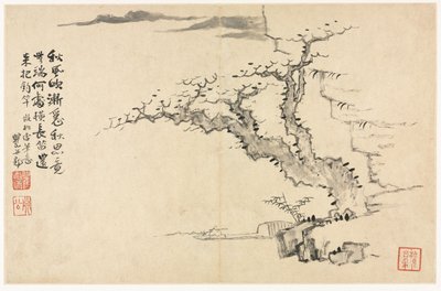 1690 年、オールド マスターズ以降のさまざまなスタイルの風景。 作： Mei Qing