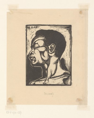 黒人 作： Meijer Bleekrode (signed by artist)