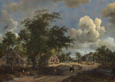 ハイロードの眺め 作： Meindert Hobbema