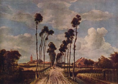 ミドルハーニスのアベニュー、1689年、1938年 作： Meindert Hobbema