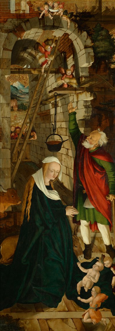 キリストの誕生 作： Meister der Oberfalkensteiner Altarflügel
