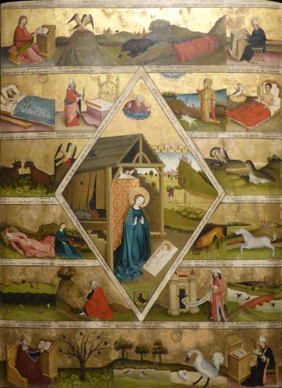 祝せられた母の手つかずの処女の教義の擁護 作： Meister der Ottobeurer Marientafel