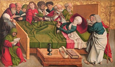 聖母の死、いわゆるPretschlaipferトリプティクの中央パネル 作： Meister von Großgmain