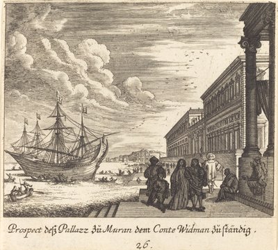 ウィドマン伯爵の宮殿 作： Melchior Küsel after Johann Wilhelm Baur